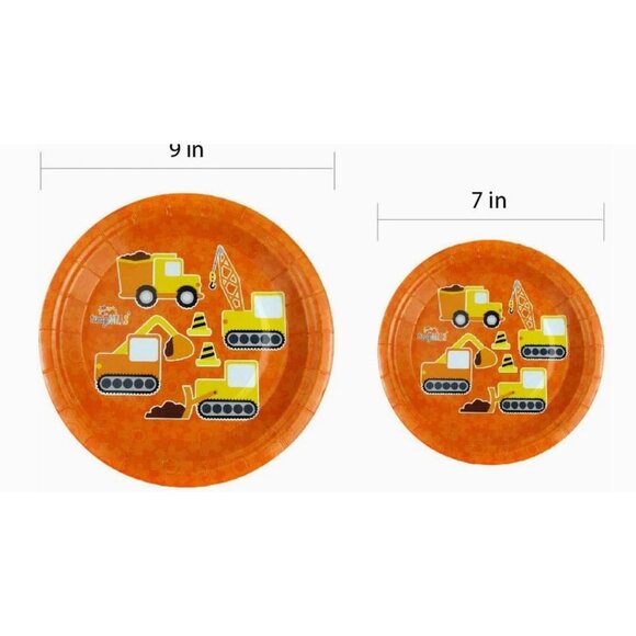 Construction Party Pack 50 Piece Set By Tiny Mills Construction Zone Theme - Picture 5 of 8